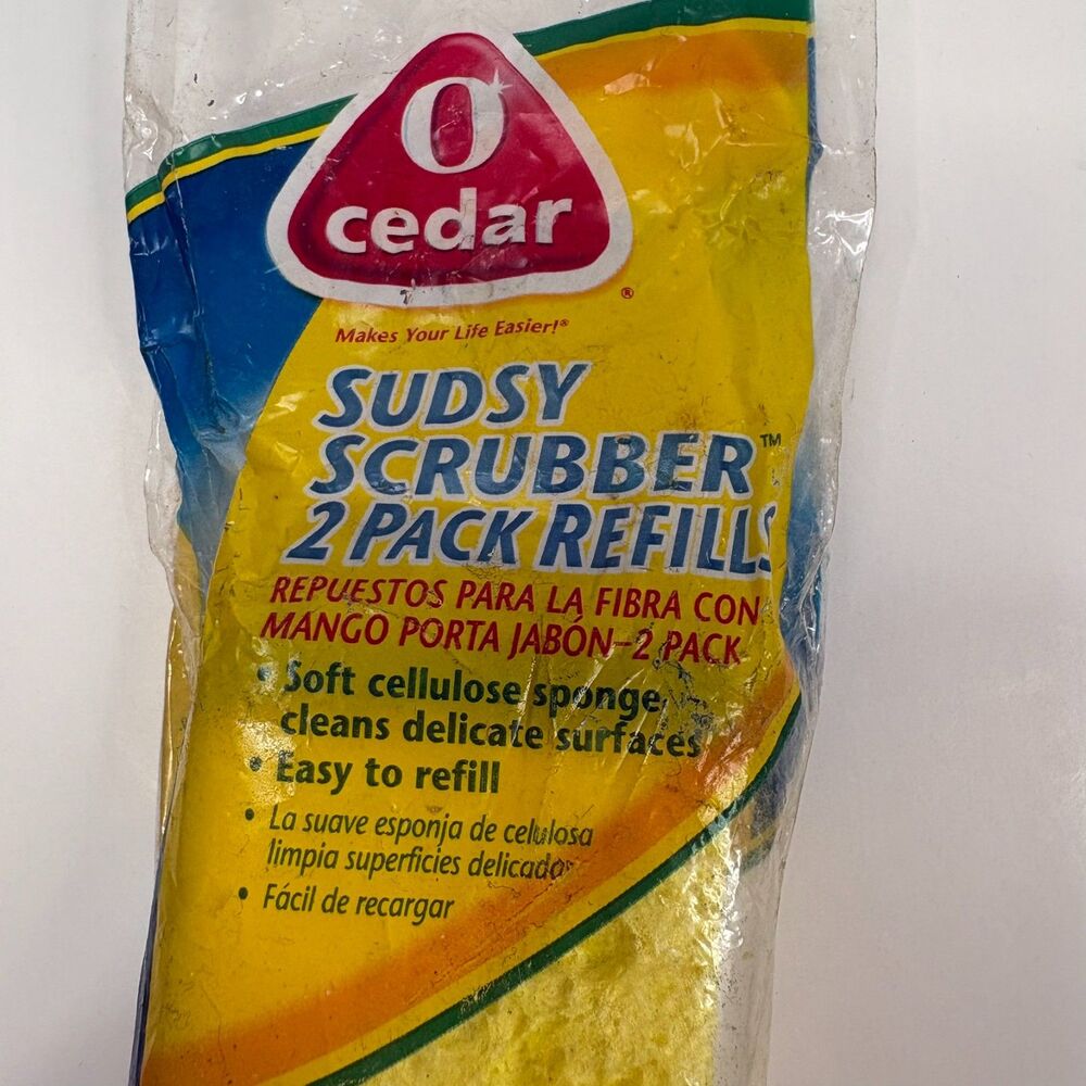 OCedar Sudsy Scrubber Refill-Discontinued- Open Package-One Quanity